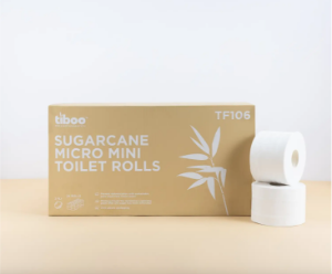 Tiboo Sugarcane Pure Micro Jumbo Toilet Rolls