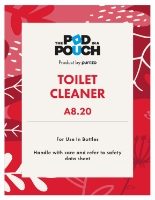 Pod in a Pouch Toilet Cleaner Label For Bucket