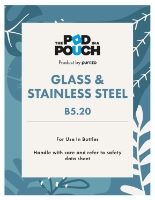 Pod in a Pouch Glass & Stainless Steel Cleaner Label For Bucket