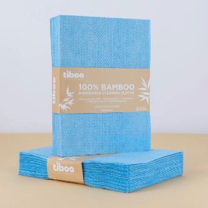 Tiboo Bamboo Heavy Duty Cloths Box Blue