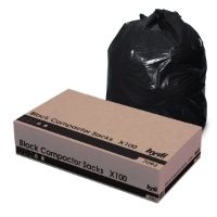 Super Heavy Duty Black Compactor Sacks 20x34x46" (22kg+)