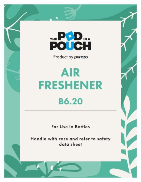 Pod in a Pouch Air Freshener Label (1 Front + 1 Back)