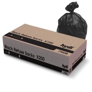 Medium Black Refuse Sack (8kg) 18x29x29