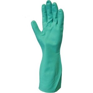 Flock Lined Nitrile Gauntlets Small