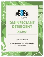 Pod in a Pouch Disinfectant Detergent Label (for tubs)
