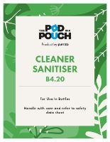 Pod in a Pouch Cleaner Sanitiser Label For Bucket